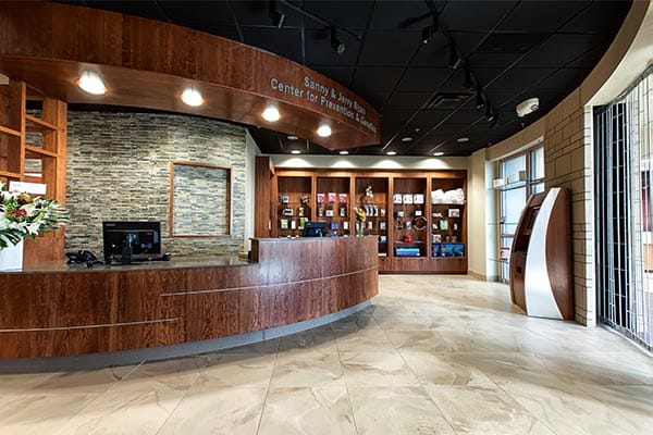 The Sanny & Jerry Ryan Center for Prevention & Genetics reception inside Choice Health & Fitness